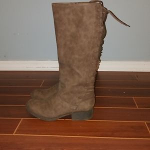 Tall brown boots